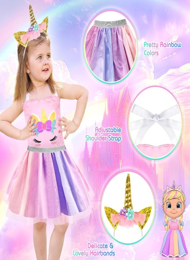 EULRGAUS Princess Dress Up, Dress Up Clothes for Girls 3-6, Cosplay Princess Costume Gift Set with Princess Dresses and Princess Toys, Pretend Play Toddler Girl Toys, Halloween Christmas Birthday Gift - Image 4